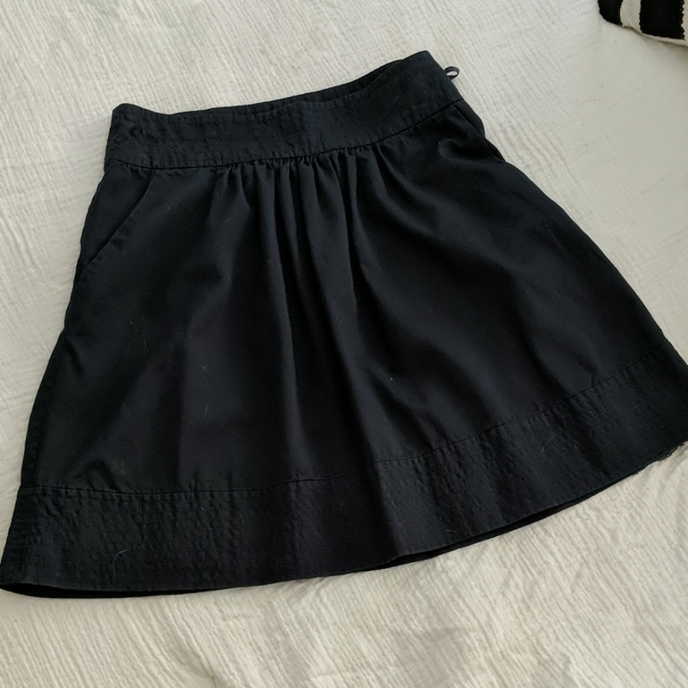 Anthropologie Odille Navy Skirt